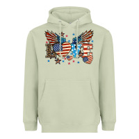 Matcha Love America wings 4th of july Heavyweight Hoodie - HowdyJamesFarm