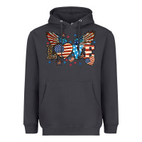Smoke Love America wings 4th of july Heavyweight Hoodie - HowdyJamesFarm