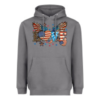 Storm Love America wings 4th of july Heavyweight Hoodie - HowdyJamesFarm