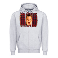 Heather Grey Merry Christmas You Filthy Animal Zipper Hoodie - Bettercallsaul
