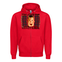 Red Merry Christmas You Filthy Animal Zipper Hoodie - Bettercallsaul