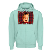 Seafoam Merry Christmas You Filthy Animal Zipper Hoodie - Bettercallsaul