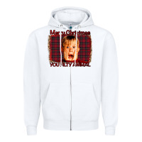 White Merry Christmas You Filthy Animal Zipper Hoodie - Bettercallsaul