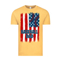 Vintage Mustard baseball dad american flag Vintage Tee - JahusDesignShop