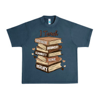 Midnight Navy i teach strength bravery equality love history Urban Heavy Tee - MaliasSmallBusiness
