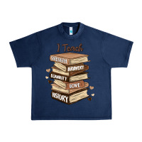 Navy i teach strength bravery equality love history Urban Heavy Tee - MaliasSmallBusiness