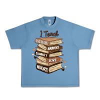 Pebble Blue i teach strength bravery equality love history Urban Heavy Tee - MaliasSmallBusiness