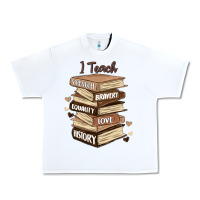 White i teach strength bravery equality love history Urban Heavy Tee - MaliasSmallBusiness