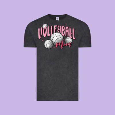 Volleyball Mom Vintage Tee Designed By Maliassmallbusiness