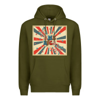 Army Green retro america Premium Hoodie - TumblerDesignByShophia