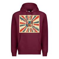Burgundy retro america Premium Hoodie - TumblerDesignByShophia