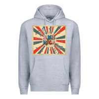 Heather Grey retro america Premium Hoodie - TumblerDesignByShophia