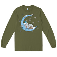 Snowman And Moon Long Sleeve Tee | Teevron