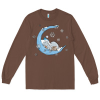 Chestnut snowman and moon Long Sleeve Tee - MaliasSmallBusiness