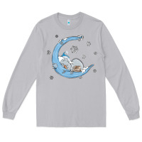 Moon Dust snowman and moon Long Sleeve Tee - MaliasSmallBusiness