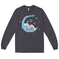 Smoke snowman and moon Long Sleeve Tee - MaliasSmallBusiness