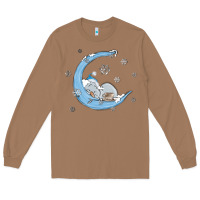 Toasted Coconut snowman and moon Long Sleeve Tee - MaliasSmallBusiness