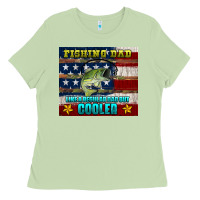 Matcha fishing dad like a regular but cooler Ladies Tee - HRA Design Shop