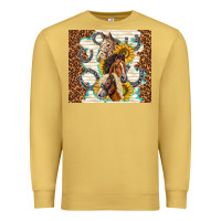 Antique Gold horses with sunflowers Premium Sweatshirt - TumblerDesignByShophia