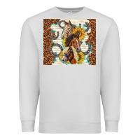 Dove Grey horses with sunflowers Premium Sweatshirt - TumblerDesignByShophia