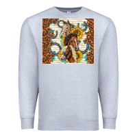Heather Grey horses with sunflowers Premium Sweatshirt - TumblerDesignByShophia