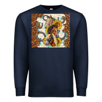 Navy horses with sunflowers Premium Sweatshirt - TumblerDesignByShophia