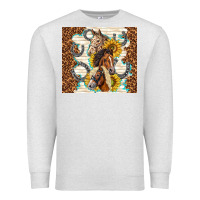 Oatmeal Heather horses with sunflowers Premium Sweatshirt - TumblerDesignByShophia
