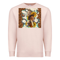 Pale Pink horses with sunflowers Premium Sweatshirt - TumblerDesignByShophia