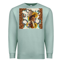 Seafoam horses with sunflowers Premium Sweatshirt - TumblerDesignByShophia