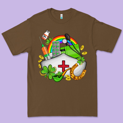 Nurse  St Patricks Premium Tee Designed By Adodesignshop