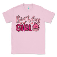 Bubblegum Pink birthday girl cupcake Classic Tee - MaliasSmallBusiness