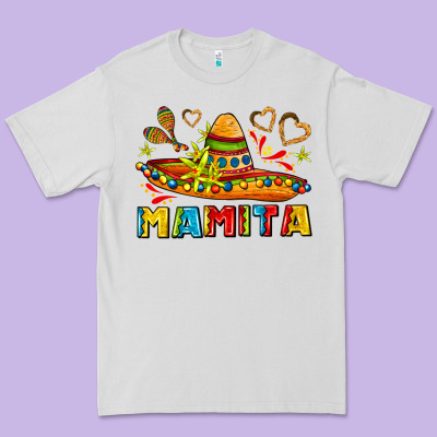 Mamita And Sombrero With Lime Flowers Premium Tee Designed By Adodesignshop