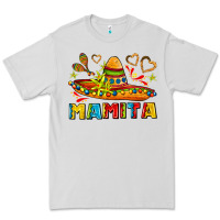Dove Grey mamita and sombrero with lime flowers Premium Tee - AdoDesignShop
