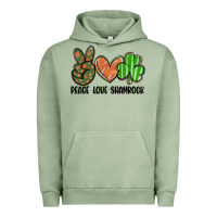 Peace Love Shamrock Urban Hoodie | Teevron