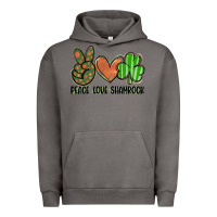 Pigment Tornado peace love shamrock Urban Hoodie - FaDigitalArtStudio