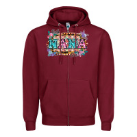 Burgundy Best Nana Ever! Zipper Hoodie - Bettercallsaul