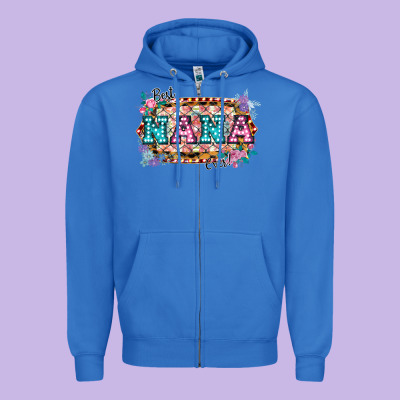 Best Nana Ever! Zipper Hoodie Designed By Bettercallsaul