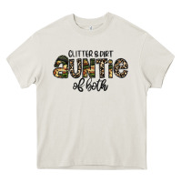 Cream auntie Heavy Core Tee - CowhideDigitalArt