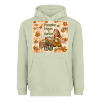 Matcha pumpkin kisses and harvest wishes Heavyweight Hoodie - TumblerDesignByShophia