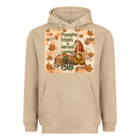 Mushroom pumpkin kisses and harvest wishes Heavyweight Hoodie - TumblerDesignByShophia