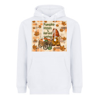 White pumpkin kisses and harvest wishes Heavyweight Hoodie - TumblerDesignByShophia