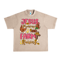 French Oak jesus praising and farm raising Urban Heavy Tee - MaliasSmallBusiness