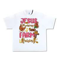 White jesus praising and farm raising Urban Heavy Tee - MaliasSmallBusiness