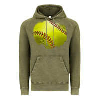 Vintage Olive leopard softball patch Vintage Hoodie - Jasminsmagicworld