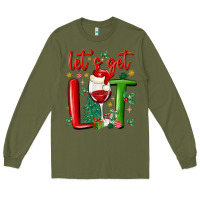 Army Green let's get lit Long Sleeve Tee - MaliasSmallBusiness