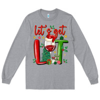 Heather Grey let's get lit Long Sleeve Tee - MaliasSmallBusiness