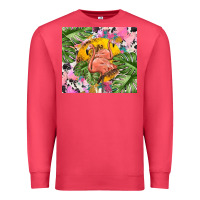Cardinal flamingo with leopard Premium Sweatshirt - TumblerDesignByShophia