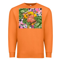 Carrot flamingo with leopard Premium Sweatshirt - TumblerDesignByShophia