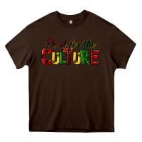 Chocolate Brown do it for the culture juneteenth Heavy Core Tee - HRA Design Shop