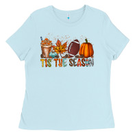 Baby Blue tis the season Ladies Tee - RacoonDesign